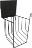 Wiszący czarny metalowy żłób na siano z pokrywą 13 × 18 × Podgląd zdjęcia produktu 2