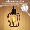 ZMH Deckenleuchte Holz Deckenlampe Flur Schwarz Küchenlampe Produktbild-Vorschau 4