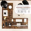 Schreibtisch L-Form Eckschreibtisch mit Steckdosen & Produktbild-Vorschau 5