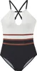 LASCANA Badeanzug weiß/schwarz Größe 38 Cup A/B Produktbild-Vorschau 1