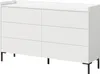 Kommode mit Schubladen Liam 6S 150 Weiß Produktbild-Vorschau 1