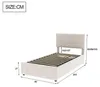 Letto imbottito Merax 90x200 cm con poggiatesta regolabile Anteprima dell’immagine prodotto 5