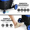 Klappbarer Einkaufswagen 90kg Tragkraft, Etagenwagen mit Produktbild-Vorschau 6