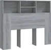 vidaXL Čelná doska s policami Grey Sonoma 120x19x103,5 cm Náhľad obrázku produktu 1