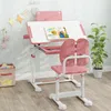 COSTWAY scrivania per bambini con sedia, scrivania per Anteprima dell’immagine prodotto 2