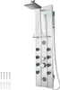 tectake® Aluminium Duschpaneel Regendusche Ablage aus Glas Produktbild-Vorschau 1