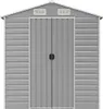 vidaXL Zahradní přístřešek Light Grey 191x130x198 cm Náhled obrázku produktu 4