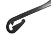 A close-up of a black plastic clothes hanger. Produktbild-Vorschau