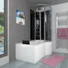Kombination Badewanne Dusche K50-L30 Duschtempel 170x100 cm Produktbild-Vorschau 2