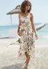 LASCANA Maxikleid im Vokuhila-Stil mit Blumenprint, Produktbild-Vorschau 3