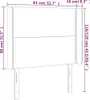 vidaXL LED Kopfteil Schwarz 83x16x118/128 cm Samt Produktbild-Vorschau 6