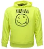 Bluza z kapturem Nirvana z neonowożółtym uśmiechem – Podgląd zdjęcia produktu 1