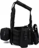 VOJENSKÁ TAKTICKÁ VESTA 600D MOLLE LOADERS Black Camo Náhled obrázku produktu 6