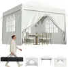 UISEBRT Tente pliante 3x3 m blanche Tente de réception, Voir les images du produit 1
