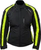 Roleff RO981 Damen Motorradjacke – Schwarz-Neongelb, Produktbild-Vorschau 2