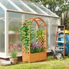 Outsunny Hochbeet Pflanzkasten mit Rankgitter, Gebogendach Produktbild-Vorschau 2