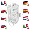 Prodlužovací kabel 10 m / 3 zásuvky / bílý / PVC / 1 mm2 Náhled obrázku produktu
