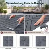44 piezas de baldosas para terraza, sistema de encaje, Vista previa de la imagen del producto 6