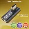 deleyCON USB-C Adapter Winkel 90 Grad (2 Stück) 40Gbps, Produktbild-Vorschau 4