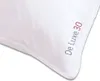 A close-up view of a white pillow with text printed on it. Produktbild-Vorschau