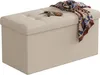 Relaxdays Sitzbank, Stauraum, Stoff, faltbar, gepolstert, Produktbild-Vorschau 1