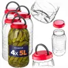KADAX Vorratsglas 5L mit Deckel, 4 Stück, Vorratsdose aus Produktbild-Vorschau 1