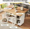 MODFU: Mobiletto da cucina con decoro effetto legno, isola Anteprima dell’immagine prodotto 3