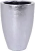 VIVANNO Blumentopf Fiberglas OPALA Rund, Blattsilber Produktbild-Vorschau 1