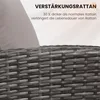 Rattan Gartenmöbel Set,Rattanmöbel Balkonmöbel wetterfestes Produktbild-Vorschau 9