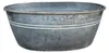 Zink Pflanzkübel bauchig Vintage Pflanzschale L44cm Produktbild-Vorschau 1