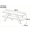 Skye Decor, Basic- Basic RAN, bílá, barva ořech, TV Náhled obrázku produktu 5