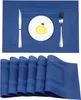 Shacos Tischsets 6er Set rutschfeste Retro PVC Tischsets Produktbild-Vorschau 1