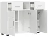 Armadio in legno bianco lucido, marca vidaXL, realizzato in Anteprima dell’immagine prodotto 5