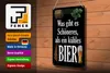 Blechschild Spruch 20x30cm was schöneres als kühles Bier Produktbild-Vorschau 4