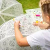 Regenschirm D70cm Blumen/Schmetterline zum ausmale Produktbild-Vorschau 7