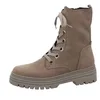 A single beige boot is shown against a white background. Produktbild-Vorschau