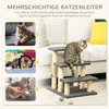 PawHut Kočičí schodiště, 3-stupňové schodiště pro zvířata, Náhled obrázku produktu 4