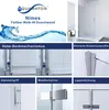 Falttür Duschabtrennung 95x195cm, 6mm Nano ESG Glas für Produktbild-Vorschau 5