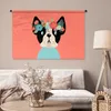 MuchoWow® Wandteppich Wandbehang Hund - Blumen - Krone Produktbild-Vorschau 5