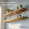 LAMO Regalhalterung unsichtbar 10cm 4 St. Schwarz - Produktbild-Vorschau 2