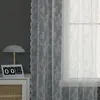 Voile Weiß Spitze Transparent Vorhang Blumen Stickerei Produktbild-Vorschau 3