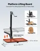 A platform lifting board with dimensions and examples of its use. Podgląd zdjęcia produktu
