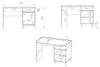Kinderschreibtisch Schreibtisch Mevel 120x58x80cm Farbe Produktbild-Vorschau 5