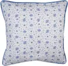 Clayre & Eef Kissenbezug 40x40 cm Weiß Blau Baumwolle Rosen Produktbild-Vorschau 1