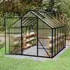 QEENTOE aluminium kas met fundering, 365x250x205 cm, kas Productafbeelding-voorbeeld 8