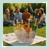 Relaxdays Getränkekühler, 6l Partywanne, Sekt, Bier, Wein Produktbild-Vorschau 3