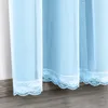 Tenda a stella cava Tenda a doppio strato in voile opaco Anteprima dell’immagine prodotto 4