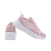 Damen Halbschuhe Rosa, Leder-Textil-Mix, Schnürung, flacher Produktbild-Vorschau 3