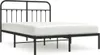 vidaXL Bettgestell mit Kopfteil Metall Schwarz 140x200 cm - Produktbild-Vorschau 15