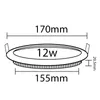 12W LED Panel Einbaustrahler Spot Einbauleuchte Neutralweiß Produktbild-Vorschau 3